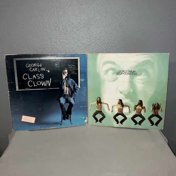 Vinyl Record George Carlin Class Clown / Occupation: Foole 70s Comedy Bundle Lot - Picture 1 of 16